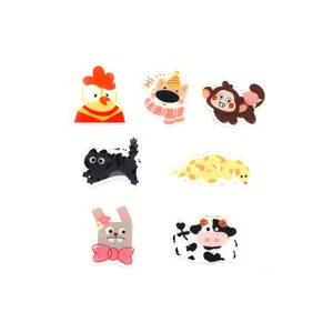 Set di spille in acrilico con animali dei cartoni animati simpatici 7 pezzi