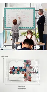 Set di decorazione per bacheca puzzle croce boema per classe e ufficio parete display