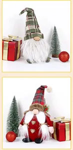 Christmas Gnome Faceless Doll Swedish Tomte Plush Toy Holiday Home Decor Table Ornament