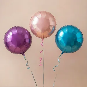 Großer Runder Aluminiumfolie Ballon Uni Metallic Mylar Ballon Für Geburtstag Hochzeit Feiertag Party Event Dekoration