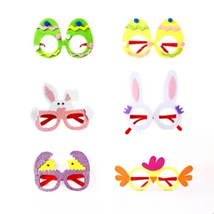 Filz Ostern Partybrille Für Kinder Hase Küken Osterei Brillengestell Kreative Festliche Dekoration Partyartikel Requisiten