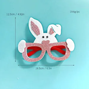 Kinder Osterhase Brille Glitzer Party Brillen Kostüm Zubehör Requisiten 16.5x12.5cm