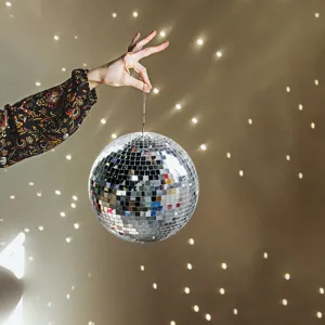 Spiegelkugel Party Deko hängende reflektierende Glaskugel für Bühne Hochzeit und Feiertag