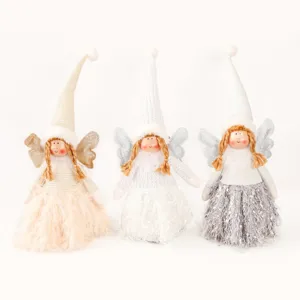 Decorazione Natalizia set bambola gnomo elfo scandinavo festa peluche giocattolo di Natale