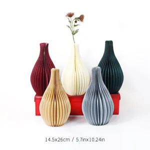 Moderner Faltpapier-Vase Waben-Design Heimdekoration Tischaufsatz Hochzeitsdekoration