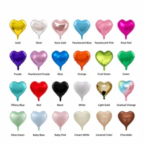 Ballons en aluminium en forme de cœur pour mariage anniversaire fête décoration