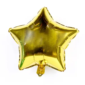 Gold star foil balloon 18 inch metallic helium balloon for birthday party wedding decoration
