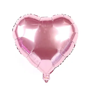 Ballon aluminium cœur rose 18 pouces pour fête mariage anniversaire décoration 1pc