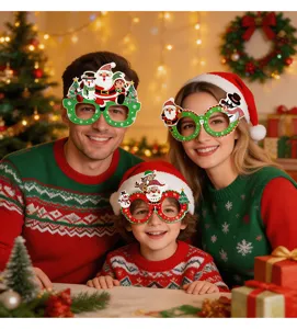 Weihnachts-Party-Brillengestelle für Familien, lustige festliche Requisiten für Feiertage.