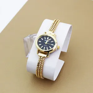 Damen Quarzuhr goldene Kette Armband elegante Mode Damenuhr kleines Zifferblatt Zubehör