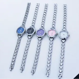 Orologio donna quarzo cinturino catena sottile quadrante rotondo stile elegante moda