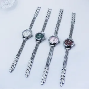 Damen Quarzuhr elegante Laternen Kette Armband Mode minimalistische Uhr kleiner Zeitmesser