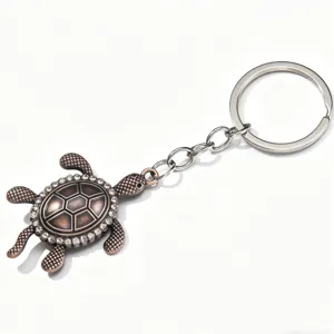 Strass Schildkroete Schluesselanhaenger Metall Suesse Meeresschildkroete Schluesselring
