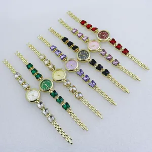 Luxury Women Butterfly Bracelet Watch Fashion Round Dial Rhinestone Inlaid Metal Quartz Wristwatch For Lady Gift Jewelry