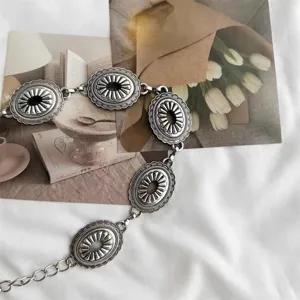 Chaîne de taille en métal bohème vintage pour femme, style cow-boy occidental bijoux.