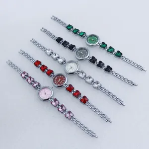 Women fashion butterfly bracelet watch quartz luxury crystal wristwatch gift items new.