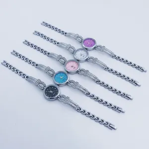 Women fashion rhinestone quartz bracelet watch multi color stylish accessory new wholesale