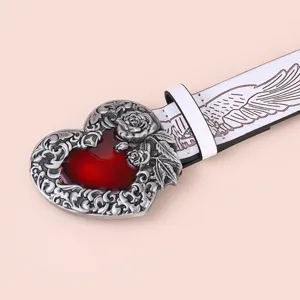 Vintage hart riem legering PU leer in reliëf band retro mode-accessoire dames