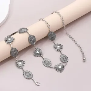 Chaîne de taille en métal bohème vintage pour femmes style occidental ceinture de mode bijou