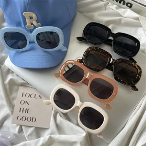 Ins Stil Dicker Rahmen Ovale Sonnenbrille Mode Retro Vintage Oversized Sonnenbrillen Für Damen Und Herren Tägliche Reise Brillen