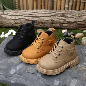 Kinderen Martin Laarzen Waterdicht Kunstleer Antislip Zachte Zool Zijrits Herfst Winter Casual Mode Schoenen Voor Jongens Meisjes