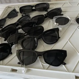 Modische Sonnenbrille mit Perlenanhänger für Damen und Herren, schicker Cat-Eye-Stil für den Alltag.