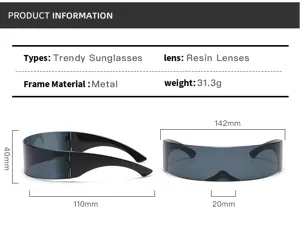 Modische Sonnenbrille mit Metallrahmen und Harzlinsen. Leichter Schutz für Outdoor-Aktivitäten.