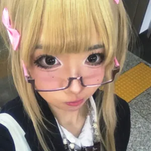 Lolita cyberpunk y2k half-frame glasses women cosplay fashion eyewear accessory styling