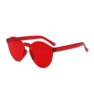 Rote Katzenaugen Sonnenbrille Retro Kleiner Rahmen Trendige Sonnenbrillen Damen Mode