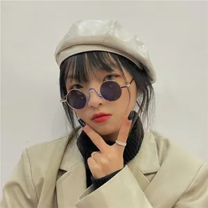 Retro Round Metal Frame Sunglasses For Men And Women Fashion Chic Colorful Lens Sun Glasses Eyewear