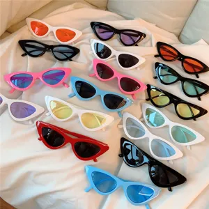 Trendige Retro Cat-Eye Sonnenbrille für Damen, modische Vintage Dreieck Sonnenbrille.
