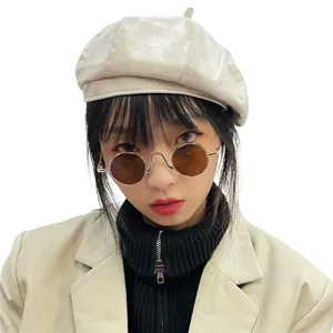 Vintage round metal sunglasses for men and women retro punk gothic circle eyewear chic