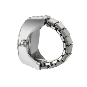 Herren Retro kreative elastische Metall Ring Uhr Personlichkeit Mode Schmuck Accessoire