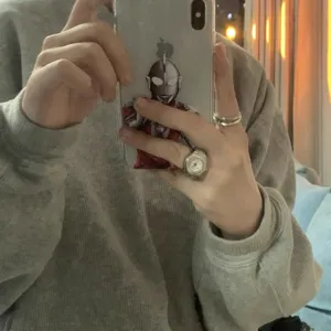 Modischer Retro Quarz Uhrenring für Damen und Herren, Vintage Finger Schmuck Accessoire.
