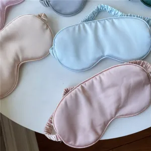 Zijden slaapmasker voor dames en heren, zacht ademend oogmasker voor comfortabele nachtrust.