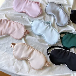 Zijden slaapmasker voor dames en heren, zacht satijnen oogmasker voor comfortabele nachtrust.