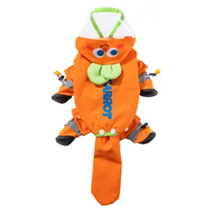 Pet Dog Raincoat Waterproof Hooded Full Body Four Legs Jumpsuit With Detachable Shoes Cute Cartoon Style Puppy Outerwear