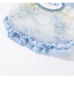 Haustier Netz Spitzenkleid Detail Sommer atmungsaktiv kleine Hunderasse süß Rüschen Kleidung