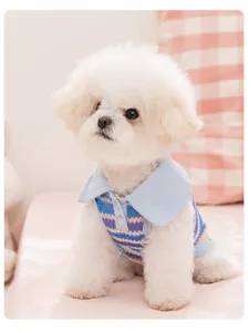 Detail view of breathable thin summer pet vest for small dogs and cats like Teddy and Bichon.