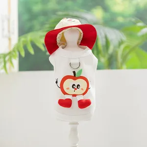 Conjunto de ropa linda para mascotas con camiseta transpirable y sombrero de sol.