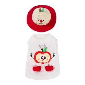Ropa de verano transpirable para mascotas chaleco de fruta lindo arnés cachorro