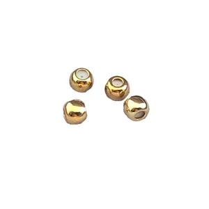 Embouts de Boucles d'Oreilles en Laiton Doré et Silicone 5mm Accessoires Bijoux DIY