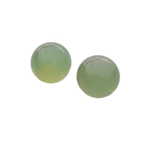 Boucles d'oreilles rondes vertes mode simple bijoux frais accessoires quotidiens