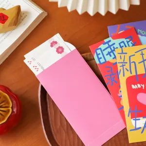 Set de sobres rojos para recién nacido lindo estilo chino paquetes de dinero para regalo de baby shower.