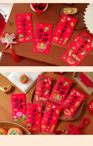Sobres rojos para inauguracion de casa nueva y fiesta de mudanza regalo de buena suerte.