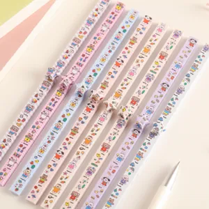 Schattige Cartoon Geluksster Origamipapier Strips DIY Handwerk Papiermaterialen Voor Studenten Handgemaakte Wensster Vouwstrips