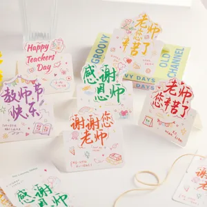 Biglietti di Ringraziamento per la Giornata degli Insegnanti 3D Pop-up Dipinti a Mano Biglietto di Auguri per Laurea con Buste Messaggi Cordiali in Cartoncino