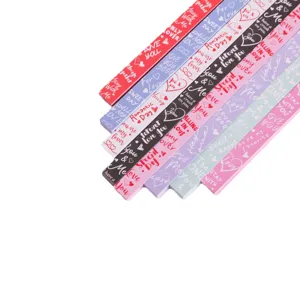 Origami paper strips for lucky stars DIY colorful love messages romantic gift craft decoration