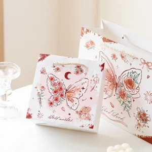 Tsanta dorou apo charti agiou valentinou vintage triantafyllo petalo sakoula doro