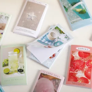 Set de blocs-notes d'été esthétiques, mini carnets mignons pour planification et loisirs.